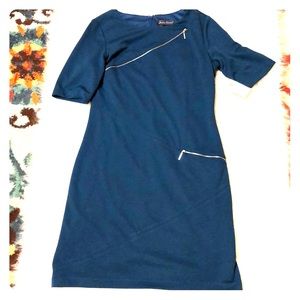 Blue mini dress